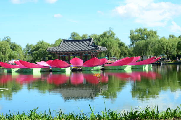 Hanbat Arboretum summer garden in Daejeon, Korea