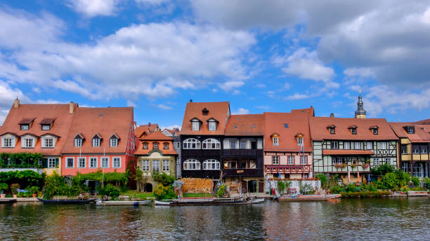 Bamberg, Klein Venedig - Little Venice along the Linker Regnitzarm river (Bavaria, Germany) Bamberg, Klein Venedig - Little Venice - along the Linker Regnitzarm river (Bavaria, Germany) linker stock pictures, royalty-free photos & images