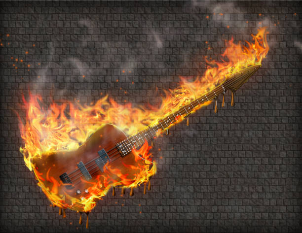 istock Bass Guitar Inferno 1066969676