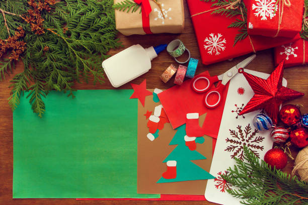 istock pretty wrapped Christmas gifts are on the table 1066974438