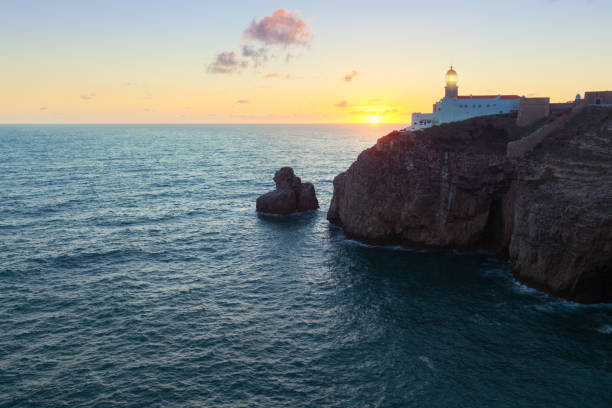 istock St. Vincente Lighthouse at sunset, Sagres, Portugal 1066976614