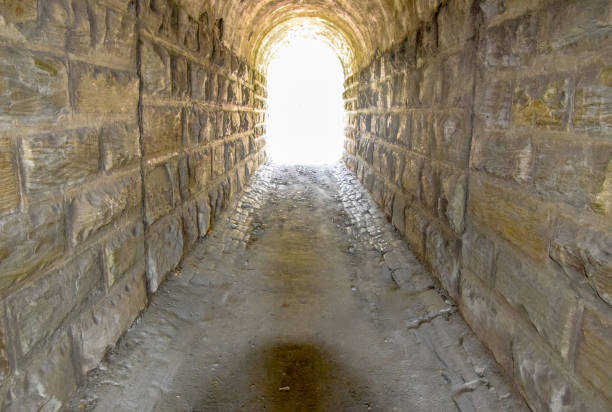 istock A light in the end of a tunnel. Passage under the railway 1066978422