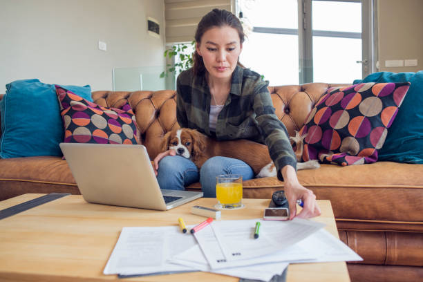 istock woman working at home 1066978768