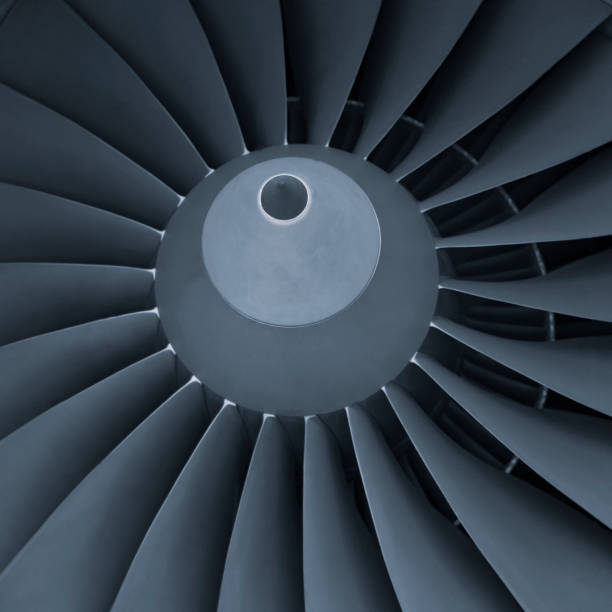 istock Aircraft jet engine turbine 1066982654
