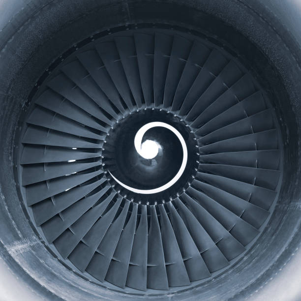 istock Aircraft jet engine turbine 1066982706