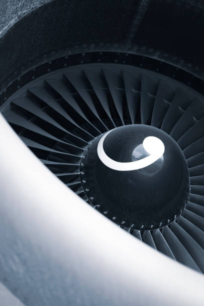 istock Aircraft jet engine turbine 1066982798