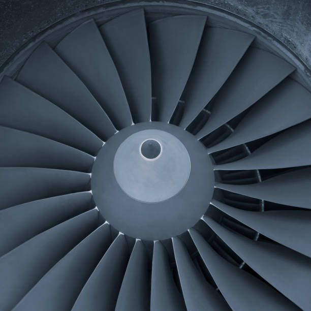 istock Aircraft jet engine turbine 1066982844