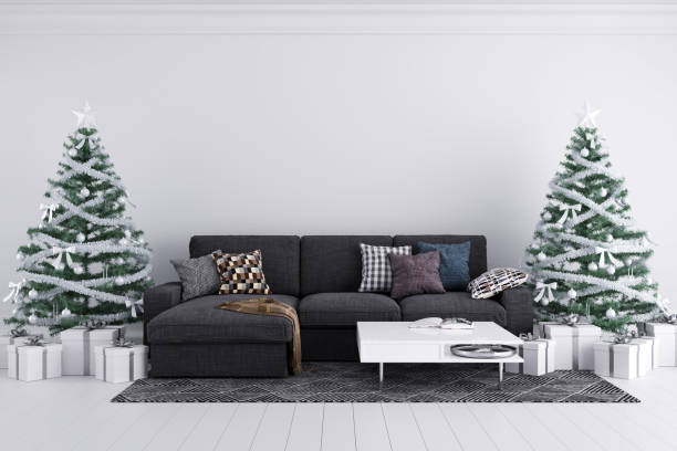 istock Christmas Winter Decoration Interior Background 1066984488