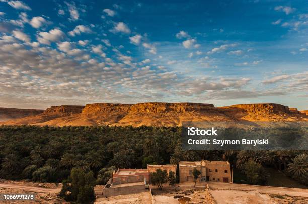 Beautiful Landscape Outside A Small Village In The Draa Valley Near Zagora Southern Morocco Africa Stock Photo - Download Image Now