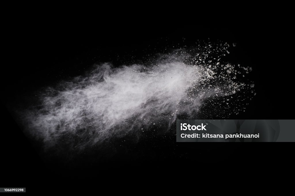 Holly Powder Exploding White Powder Explosion On White Background Colored Cloud Colorful Dust ...