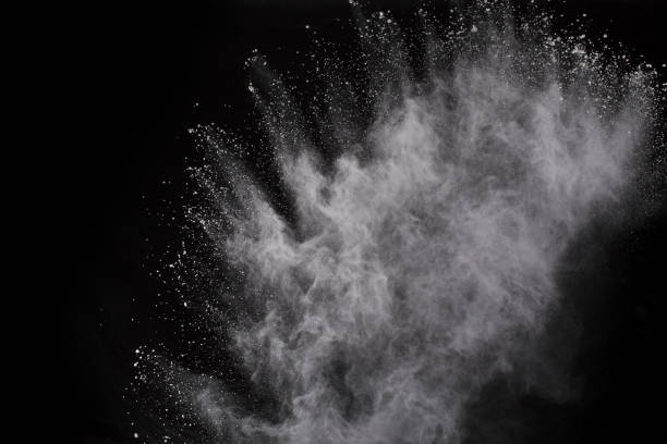 istock White powder explosion on white background. Colored cloud. Colorful dust explode. Paint Holi. 1066992408