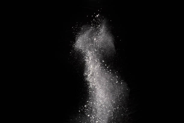istock White powder explosion on white background. Colored cloud. Colorful dust explode. Paint Holi. 1066992528