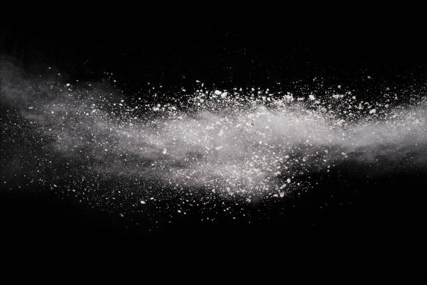 istock White powder explosion on white background. Colored cloud. Colorful dust explode. Paint Holi. 1066992536