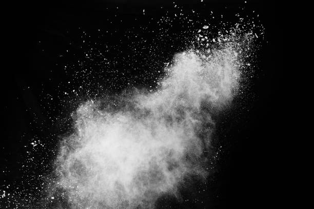 istock White powder explosion on white background. Colored cloud. Colorful dust explode. Paint Holi. 1066994488