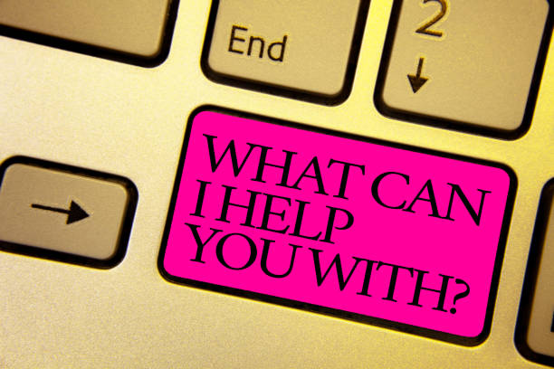istock Word writing text What Can I Help You With question. Business concept for Offering assistance Experts advice ideas Bright golden computer keyboard with pink button black color written texts. 1066994800