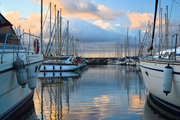 istock Boats at Sunrise 1067002342