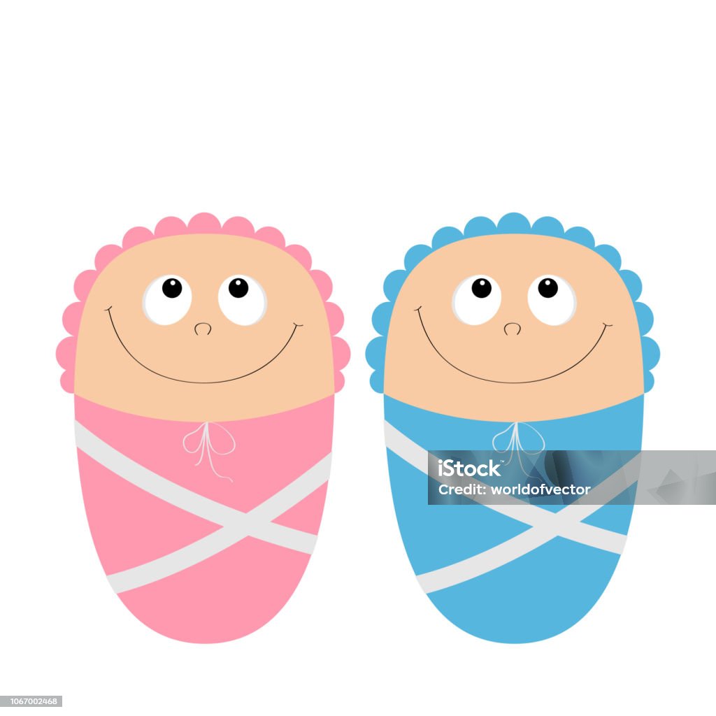 Baby Shower Card Cute Cartoon Character Set Funny Head Looking Up Smiling Face With Eyes Nose Mouth Smile Pink Swadding Cloth And Hat Its A Boy Girl Flat Design White Background Stock Baby Shower Card Cute Cartoon Character Set Funny Head Looking Up Smiling Face With Eyes Nose Mouth Smile Pink Swadding Cloth And Hat Its A Boy Girl Flat Design White Background Stock