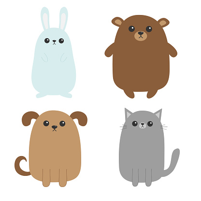 만화 개 고양이 그리 즐 리 베어 토끼 토끼 아이콘 강아지 고양이입니다 귀여운 애완 동물의 숲 동물입니다 콧수염 수염 꼬리입니다 웃 긴 웃는 문자 집합입니다 평면 디자인입니다 흰색 가축에 대한 스톡 벡터 아트 및 기타 이미지 - iStock 만화 개 고양이 그리 즐 리 베어 토끼 토끼 아이콘 강아지 고양이입니다 귀여운 애완 동물의 숲 동물입니다 콧수염 수염 꼬리입니다 웃 긴 웃는 문자 집합입니다 평면 디자인입니다 흰색 가축에 대한 스톡 벡터 아트 및 기타 이미지 - Istock