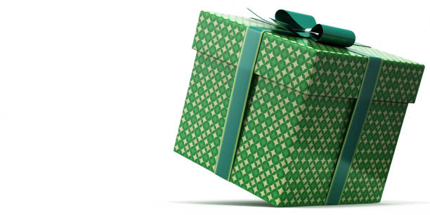 istock Green Color Gift Box - Clipping Path 1067004922