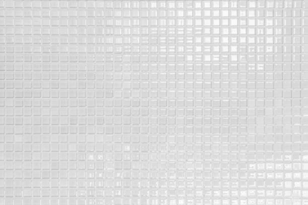 White and Grey the tile wall high resolution real photo or brick seamless and texture interior background. White and Grey ceramic wall and floor tiles abstract background. Design geometric mosaic texture for the decoration of the bedroom. Simple seamless pattern for backdrop advertising banner poster or web minecraft floor patterns stock pictures, royalty-free photos & images