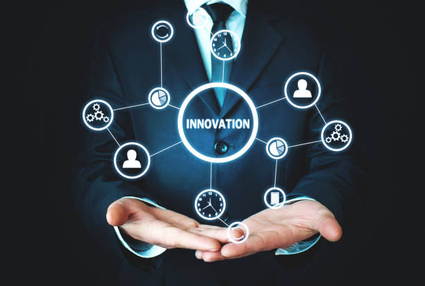istock Business concept. Man with Innovation technology 1067011800