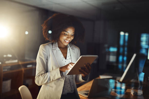 istock It’s loaded with smart apps to suit her business interests 1067014290