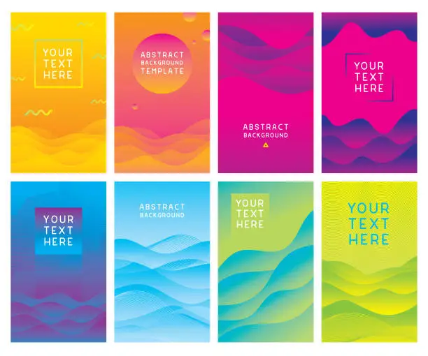 Vector illustration of Colorful abstract background templates