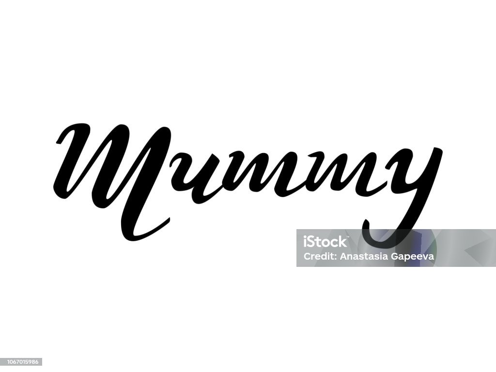 Mummy Lettering Vector Lettering Mummy Vector Illustration Stock Illustration - Download Image ...