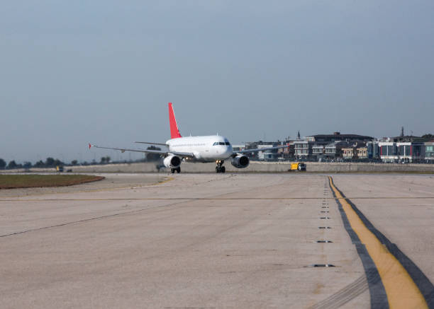 istock passenger airplane at the airport 1067016508