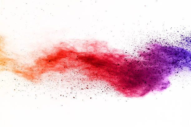 istock abstract powder splatted background. Colorful powder explosion on white background. Colored cloud. Colorful dust explode. Paint Holi. 1067021064