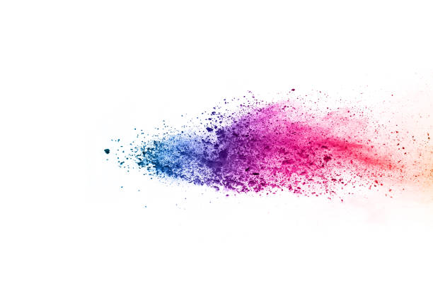 istock abstract powder splatted background. Colorful powder explosion on white background. Colored cloud. Colorful dust explode. Paint Holi. 1067021252