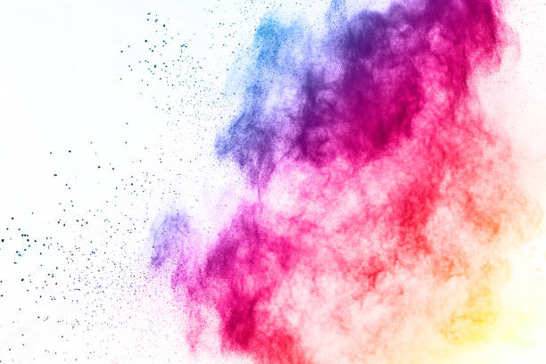 istock abstract powder splatted background. Colorful powder explosion on white background. Colored cloud. Colorful dust explode. Paint Holi. 1067021508