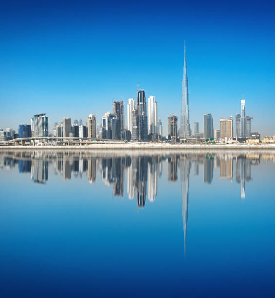 istock Modern Dubai Skyscrapers with Burj Khalifa tower 1067026770