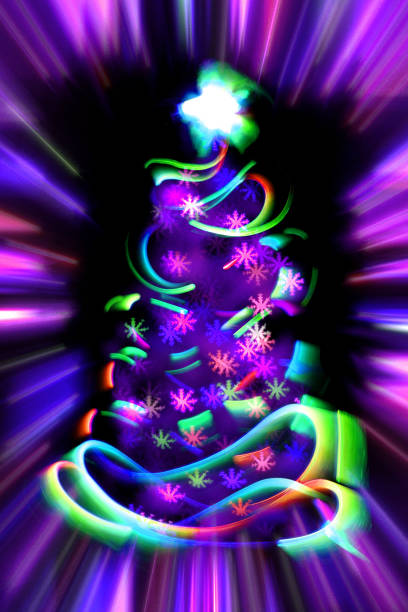 istock xmas tree from the christmas lights 1067031682