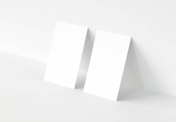 istock Vertical Business Card Mockup. 3d rendering. 1067033334