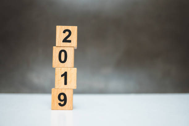 istock Wooden block year 2019 1067037072