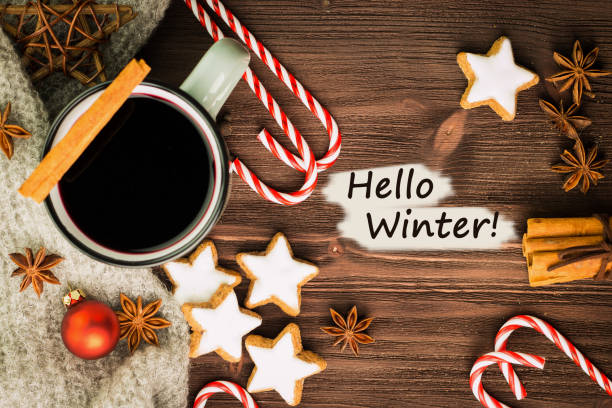 istock Winter theme. Hot steaming cup of glint wine with spices 1067038234