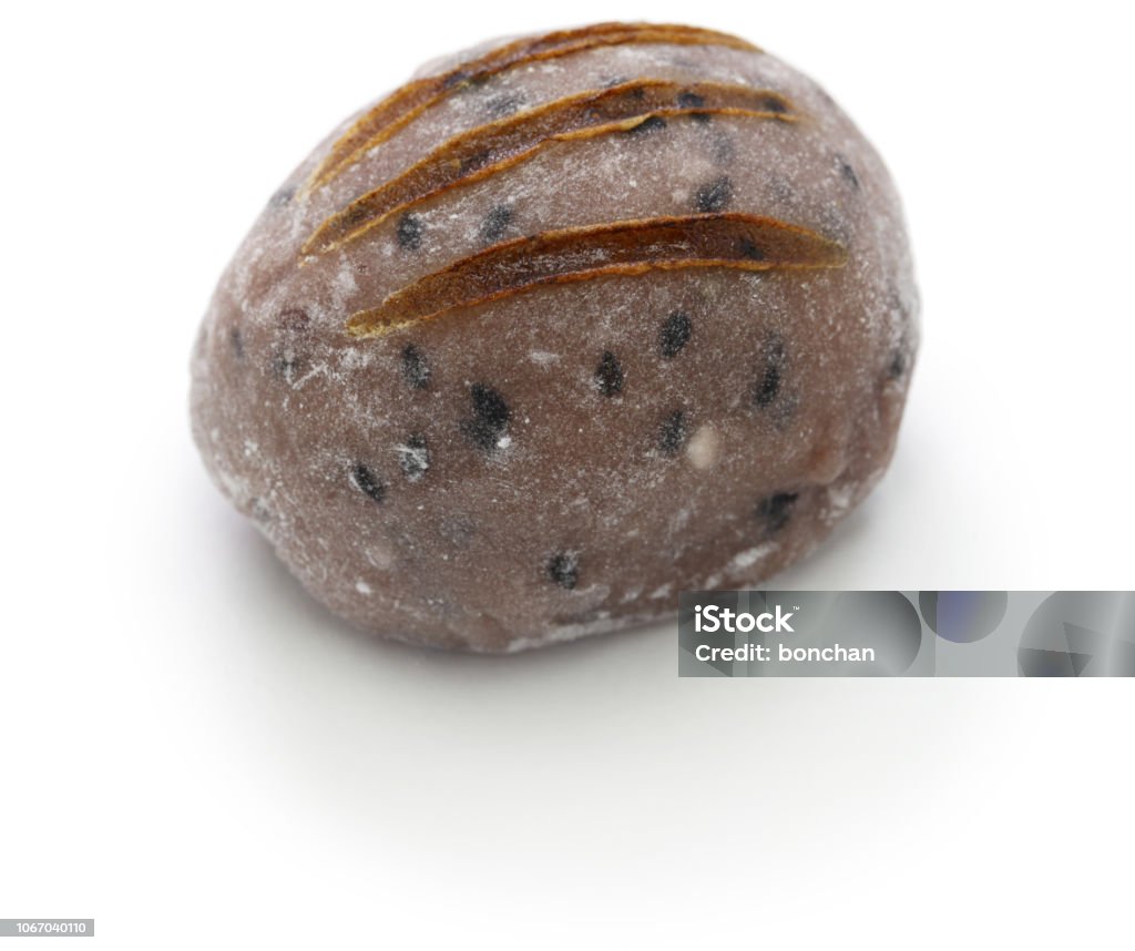 inoko mochi ( baby boar rice cake), traditional japanese sweets for tea ceremony in winter Cake Stock Photo