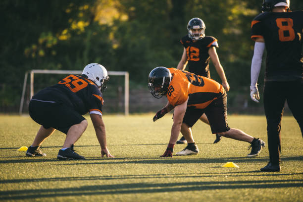 istock Starting American Football Match 1067047148