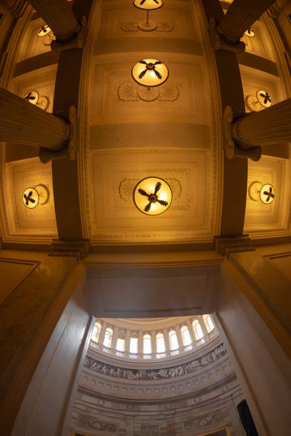 Ceiling with lamps in the interior of the US Capitol building, Washington DC Washington DC: Ceiling with lamps in the interior of the United States Capitol building. cvc stock pictures, royalty-free photos & images