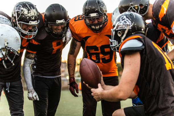 istock Football Team starting match 1067051338