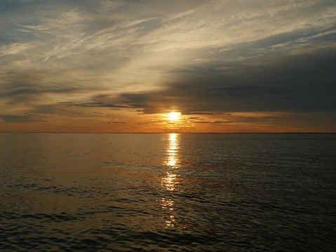 sunset dramatic seascape