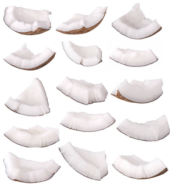 istock Group of coconuts isolated on white background. Clipping path 1067057090