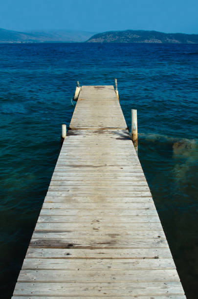 istock Wooden pier on the sea 1067057186