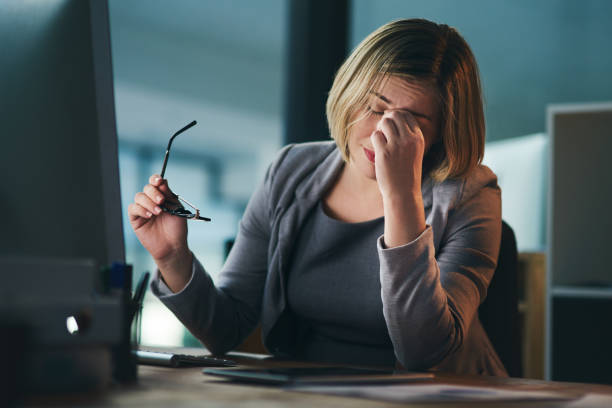 istock These late nights are no good for her 1067060388