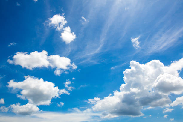 istock blue sky with cloud closeup.beautiful blue sky with clouds background.Dramatic sky with stormy clouds. 1067063434