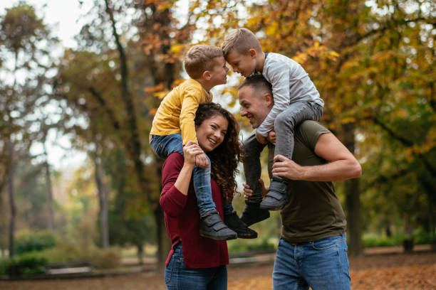 istock Family having fun in park 1067071694