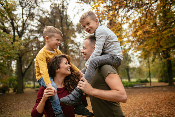 istock Family having fun in park 1067072166
