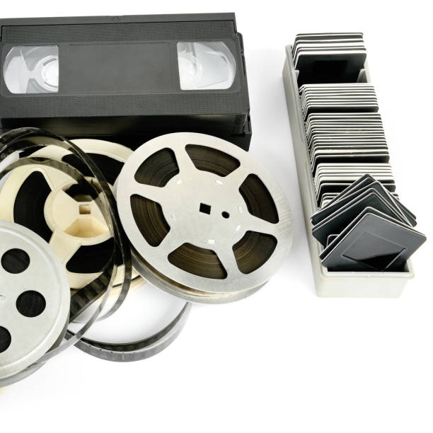 istock Old photo and video equipment isolated on white background. 1067072462
