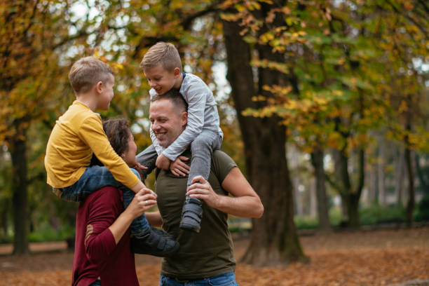 istock Family having fun in park 1067074658